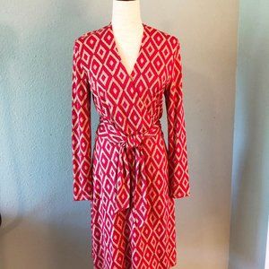 Classic Diane Von Furstenberg Silk Knit Wrap Dress